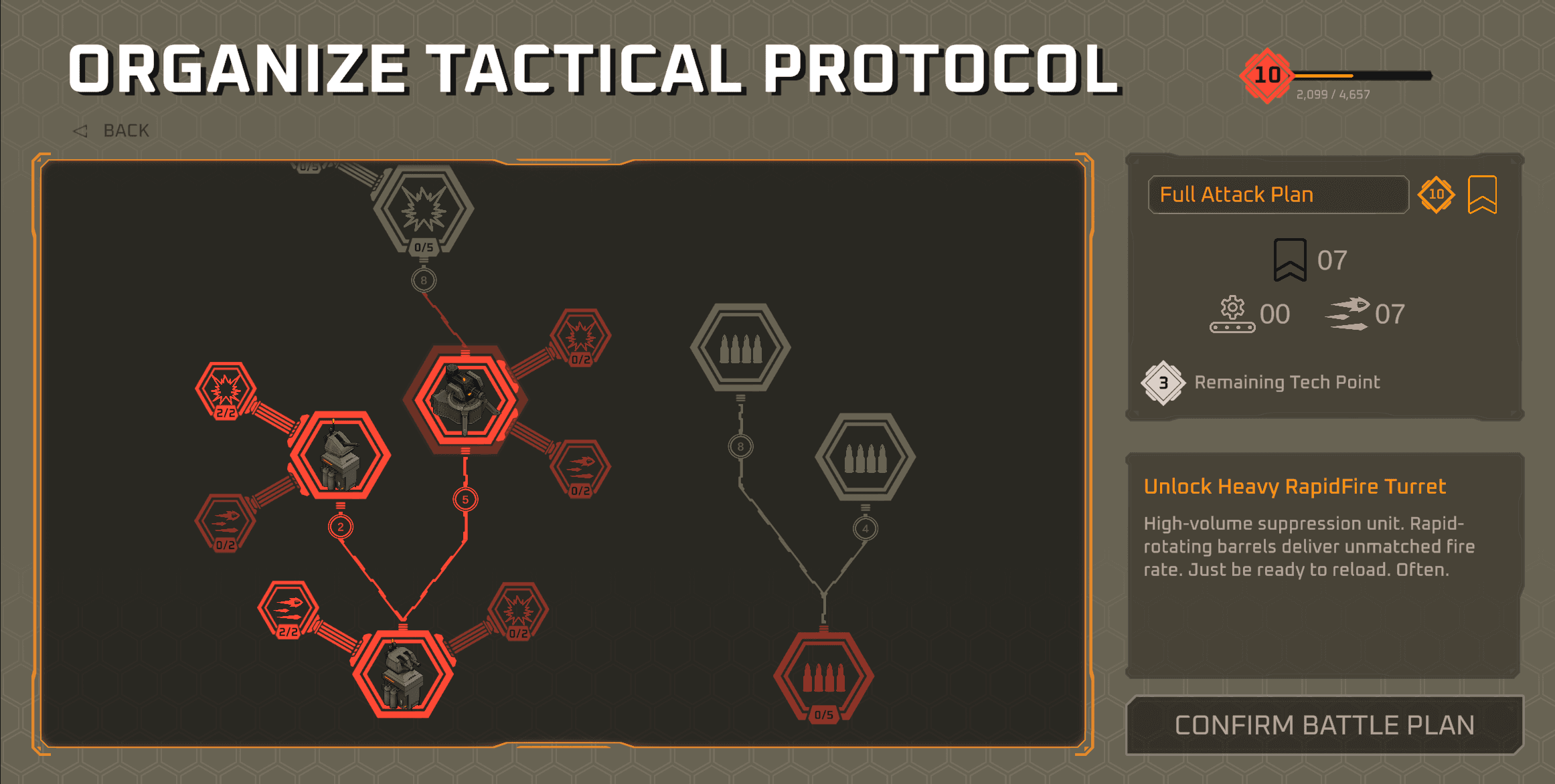 Tech tree and progression