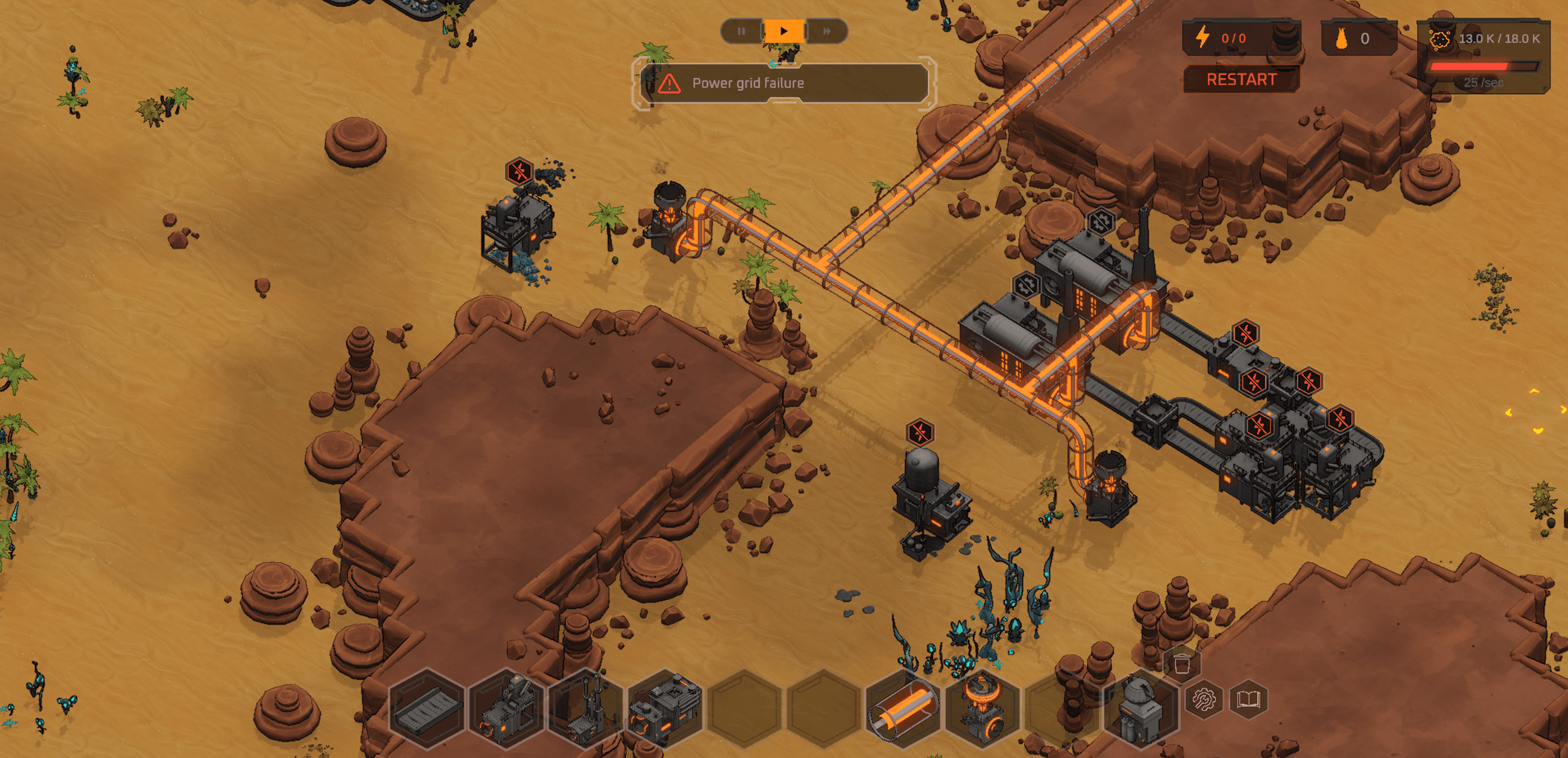 Power grid failure